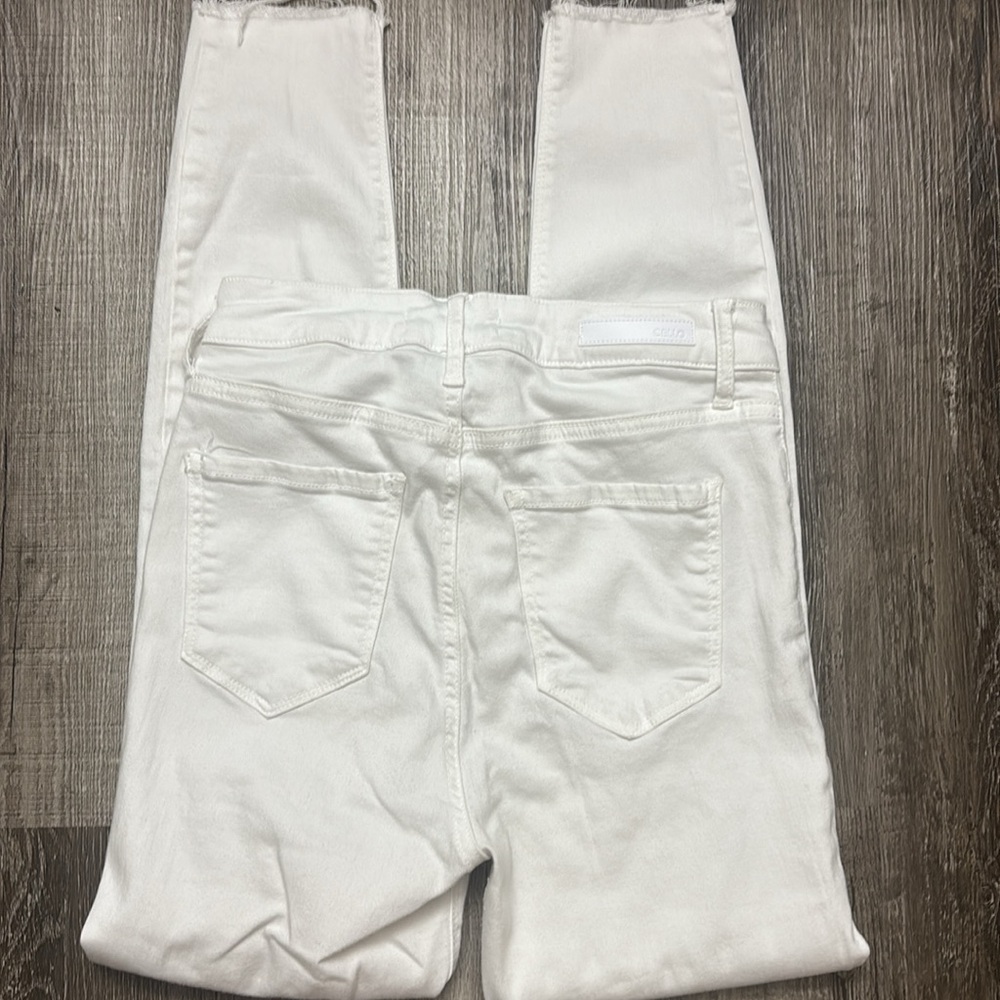 Cello White High Rise Jeans Classic Style - Picture 4 of 5